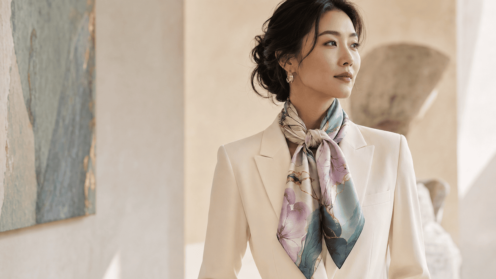 7 Elegant Ways to Wear a Silk Scarf