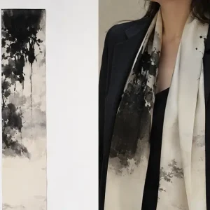 River of Ink Long Scarf – view 1